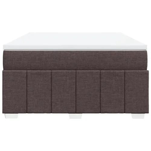 Boxspring - Krevet s oprugama i madracem tamnosmeđi 160x200 cm tkanina - Tamno smeđa 160 x 200 cm Cijena