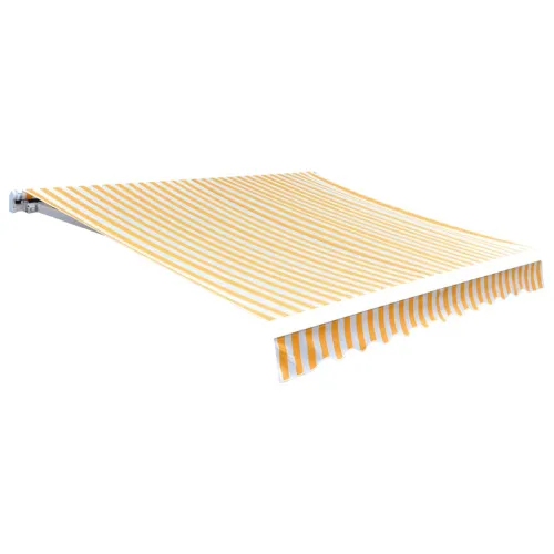 Platno za tendu - Zamjenska tkanina za tendu žuta i bijela 430x295 cm poliester - Žuta i bijela 4.5 x 3 m 1 Cijena
