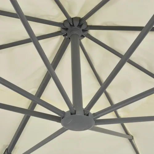 Konzolni vrtni suncobran s aluminijskom šipkom 400x300 cm boje pijeska - Pijesak 400 x 300 cm Cijena