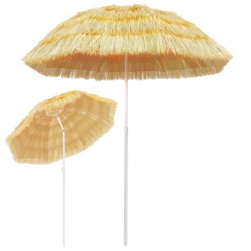 Suncobran za plažu u havajskom stilu 180 cm prirodni - 180 cm Cijena