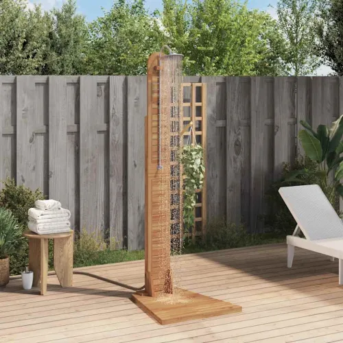 Vrtni tuš od masivne tikovine 70 x 75 x 204 cm Cijena