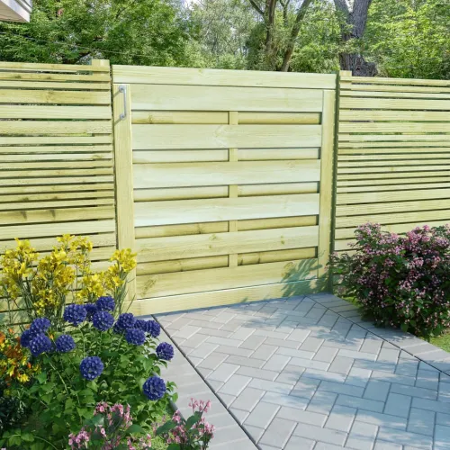 Dvorišna vrata - Vrtna vrata od impregnirane borovine 100 x 100 cm zelena - 100 x 100 cm Cijena