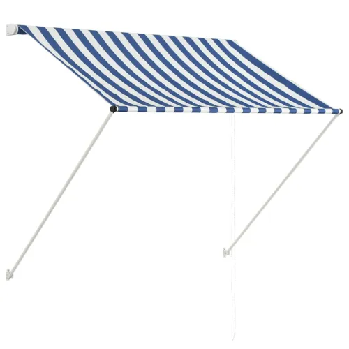 Tenda na uvlačenje 150 x 150 cm plavo-bijela - Plava i bijela 150 x 150 cm Cijena