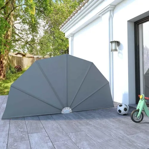 Sklopiva bočna tenda siva 160 cm - Siva 160 cm Cijena