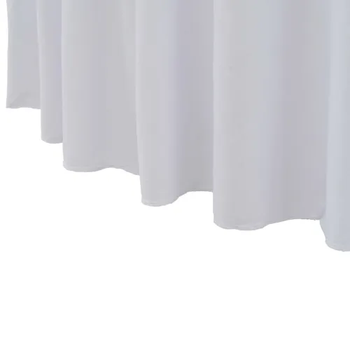 Rastezljive navlake za stol 2 kom duge 120 x 74 cm bijele - Bijela 120 x 74 cm 2 Bijela Cijena