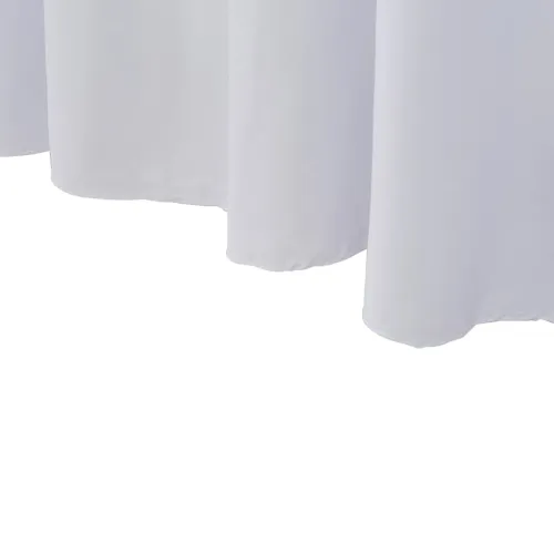 Rastezljive navlake za stol 2 kom duge 120 x 60,5 x 74 cm bijele - Bijela 120 x 60.5 x 74 cm 2 Bijela Cijena