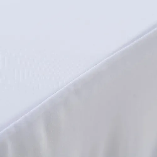 Rastezljive navlake za stol 2 kom duge 120 x 60,5 x 74 cm bijele - Bijela 120 x 60.5 x 74 cm 2 Bijela Cijena