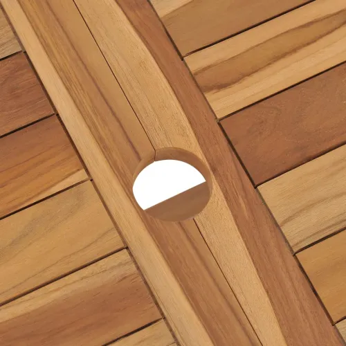 Sklopivi vrtni stol od tikovine 120 x 70 x 75 cm - Smeđa Cijena