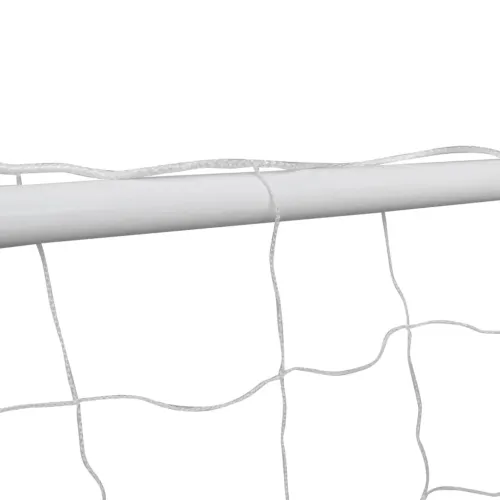 Nogometni gol 2 kom s mrežom 182 x 61 x 122 cm čelični bijeli - 2 Cijena