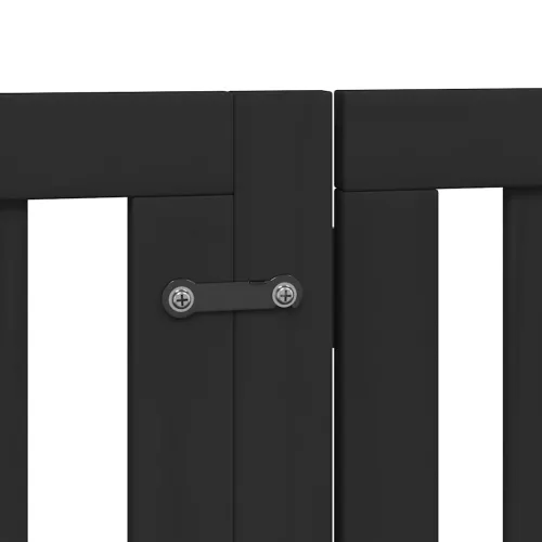 Vrata za pse s vratašcima 9 panela sklopiva 450 cm drvo topole - Crna 50 x 60 x 2 cm 9 Cijena