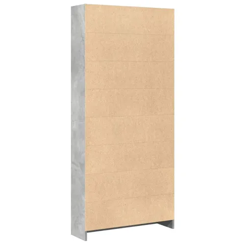 Regal za knjige siva boja betona 80x24x176 cm konstruirano drvo - Beton siva 1 176 cm 80 cm Cijena