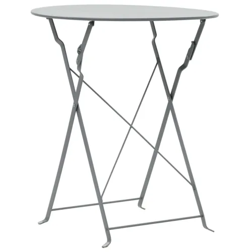 3-dijelni bistro set čelični sivi - Siva 3 Cijena