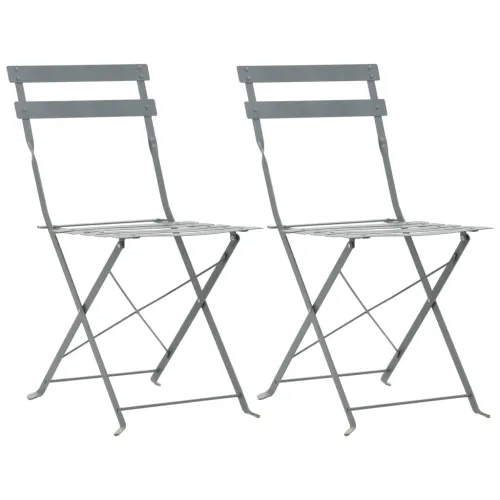 3-dijelni bistro set čelični sivi - Siva 3 Cijena