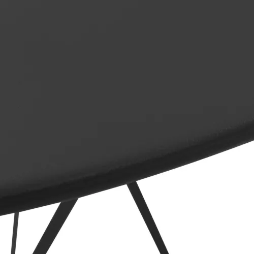 3-dijelni bistro set čelični crni - Crna Cijena