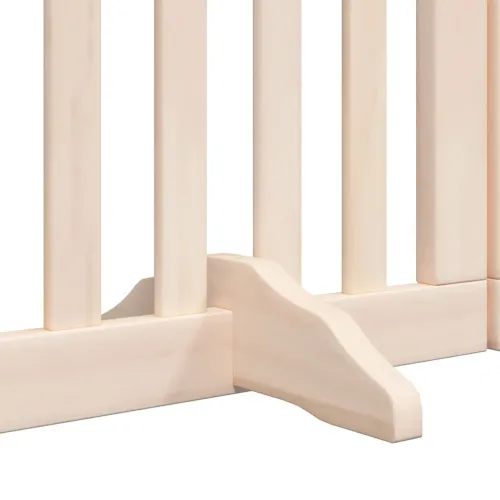 Vrata za pse s vratašcima 9 panela sklopiva 450 cm drvo topole - Prirodna 50 x 90 x 2 cm 9 Cijena