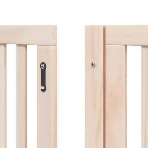 Vrata za pse s vratašcima 9 panela sklopiva 450 cm drvo topole - Prirodna 50 x 90 x 2 cm 9 Cijena