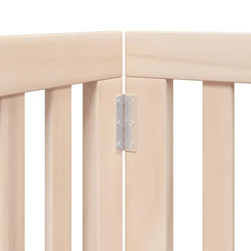 Vrata za pse s vratašcima 9 panela sklopiva 450 cm drvo topole - Prirodna 50 x 90 x 2 cm 9 Cijena