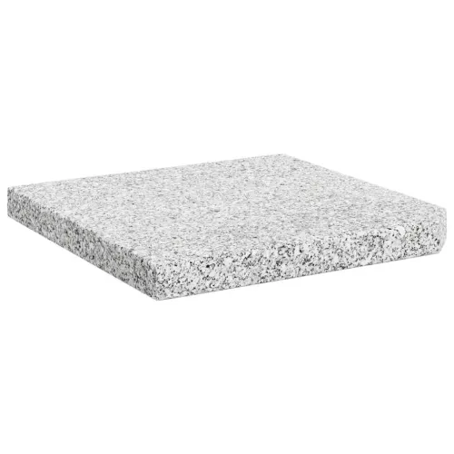 Postolje za suncobran granitno 25 kg četvrtasto sivo - Siva Cijena