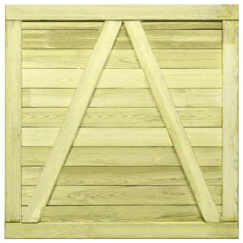 Dvorišna vrata - Vrtna vrata od impregnirane borovine 100 x 100 cm - 100 x 100 cm Cijena