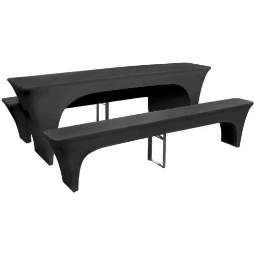3 Elastične Navlake za Pivski Stol/ Klupe Antracit boja - Antracit 220 x 50 x 80 cm 3 Antracit Cijena