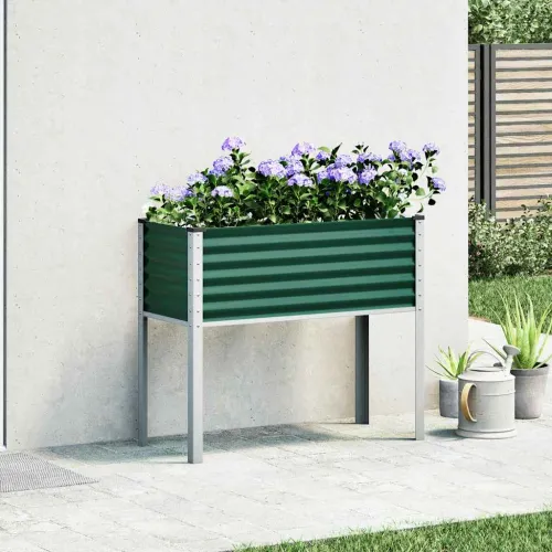 Vrtna žardinjera Zelena 100x45x90 cm Čelična - Čelik/zelena 100 x 45 x 90 cm 1 Čelik/zelena Cijena