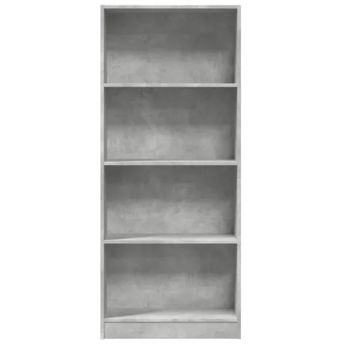 Regal za knjige boja betona 60x24x143 cm konstruirano drvo - Beton siva 1 143 cm 60 cm Cijena