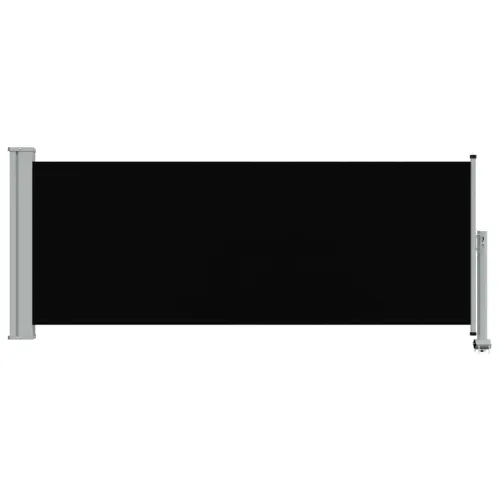 Uvlačiva bočna tenda za terasu 100 x 300 cm crna - Crna 100 x 300 cm Cijena