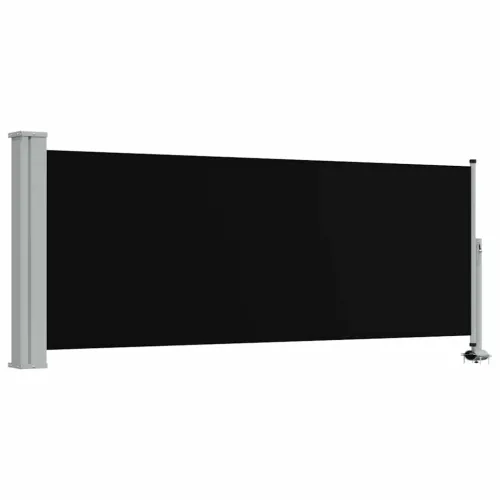 Uvlačiva bočna tenda za terasu 100 x 300 cm crna - Crna 100 x 300 cm Cijena