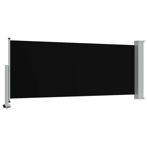 Uvlačiva bočna tenda za terasu 100 x 300 cm crna - Crna 100 x 300 cm Cijena