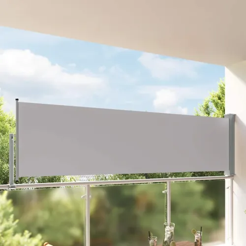 Uvlačiva bočna tenda za terasu 100 x 300 cm siva - Siva 100 x 300 cm Cijena