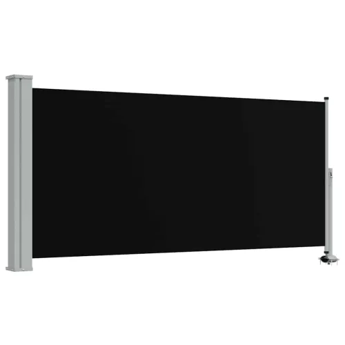 Uvlačiva bočna tenda za terasu 120 x 300 cm crna - Crna 120 x 300 cm Cijena