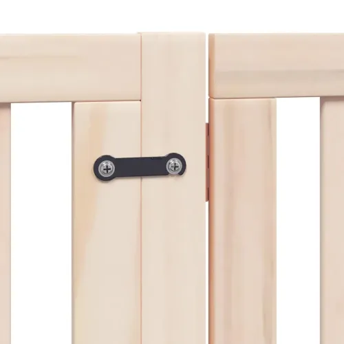 Vrata za pse s vratašcima 6 panela sklopiva 480 cm drvo topole - Prirodna 80 x 90 x 2 cm 6 Cijena