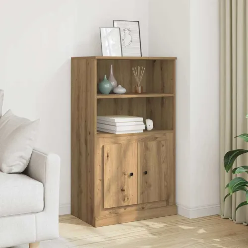 Visoka komoda boja hrasta 60x35,5x103,5 cm konstruirano drvo - Boja hrasta 1 Boja hrasta Cijena