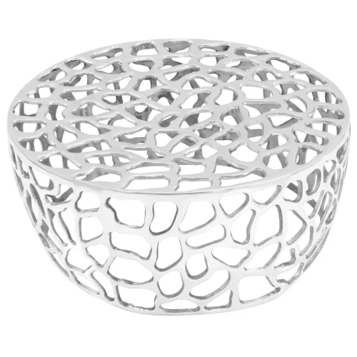 Stolić za kavu od lijevanog aluminija 70 x 30 cm srebrni - 70 x 30 cm Cijena