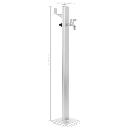 Vrtni stup za vodu aluminijski 95 cm Cijena
