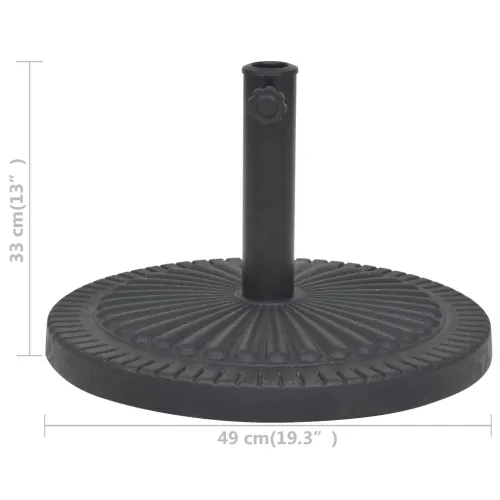 Stalak za Suncobran od Smole Okrugli Crni 14 kg - 14 kg Cijena