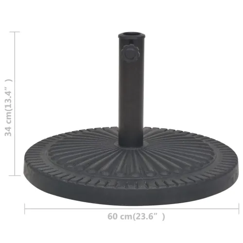 Stalak za Suncobran od Smole Okrugli Crni 29 kg - 29 kg Cijena
