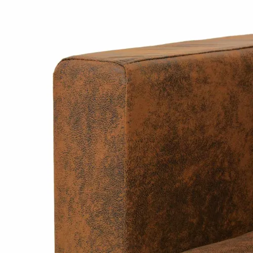 2-dijelni set sofa od umjetne brušene kože - 1 sjedalo + trosjed Cijena