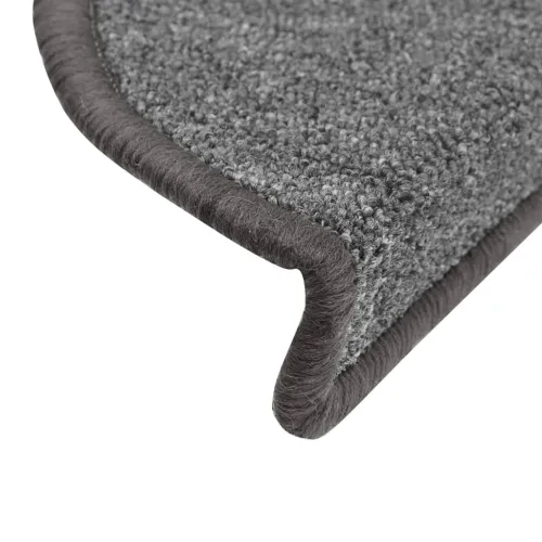 Prostirke za stepenice 15 kom 56x17x3 cm tamno sive poluokrugle - Tamnosiva 56 x 17 x 3 cm 15 Cijena