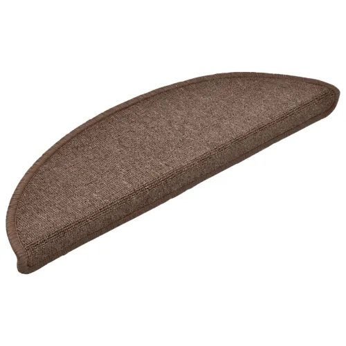 Prostirke za stepenice 15 kom 56x17x3 cm boje kave, poluokrugle - smeđa s natpisom coffee 56 x 17 x 3 cm 15 Cijena