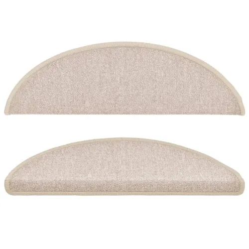 Prostirke za stepenice 15 kom 56x17x3 cm poluokrugle boje taupe - Sivo-smeđa 56 x 17 x 3 cm 15 Sivosmeđa Cijena
