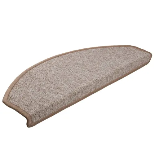 Prostirke za stepenice 15 kom 65x24x4 cm svijetlosmeđe poluokrugle velike - Svjetlosmeđa 65 x 24 x 4 cm 15 Cijena