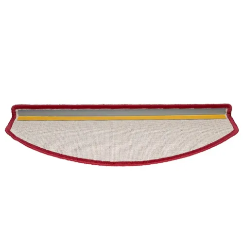 Prostirke za stepenice 15 kom 65x24x4 cm crvene poluokrugle velike - Crvena 65 x 24 x 4 cm 15 Cijena
