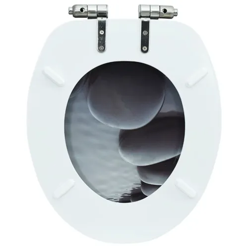 Daska za wc - Toaletna daska s mekim zatvaranjem MDF s uzorkom kamenja - Kamenje Da Cijena