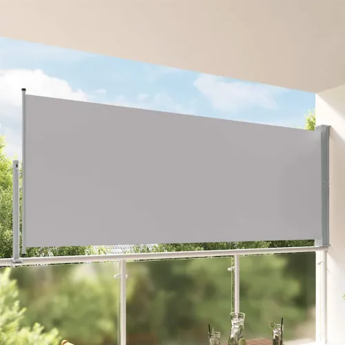 Uvlačiva bočna tenda za terasu 140 x 300 cm siva - Siva 140 x 300 cm 1 Siva Cijena