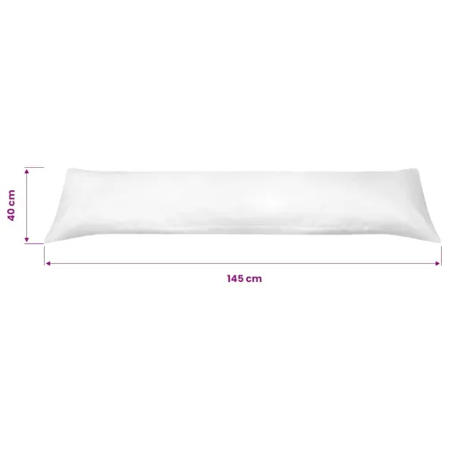 Jastuk za spavanje na boku 40x145 cm Bijeli Cijena