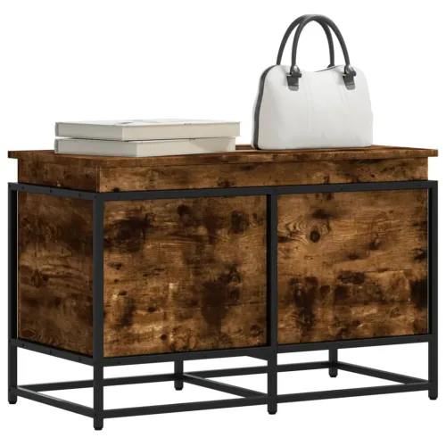Kutija za pohranu boja hrasta 80x40x51,5 cm konstruirano drvo - Dimljeni hrast 80 x 40 x 51.5 cm Cijena
