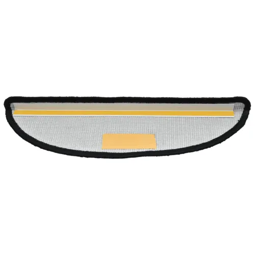 Prostirke za stepenice 15 kom 56x17x3 cm Crne poluokrugle - Crna 56 x 17 x 3 cm 15 Cijena