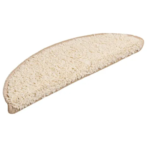 Prostirke za stepenice 15 kom 56x17x3 cm krem poluokrugle - Krema 56 x 17 x 3 cm 15 Cijena