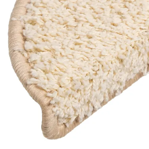 Prostirke za stepenice 15 kom 56x17x3 cm krem poluokrugle - Krema 56 x 17 x 3 cm 15 Cijena